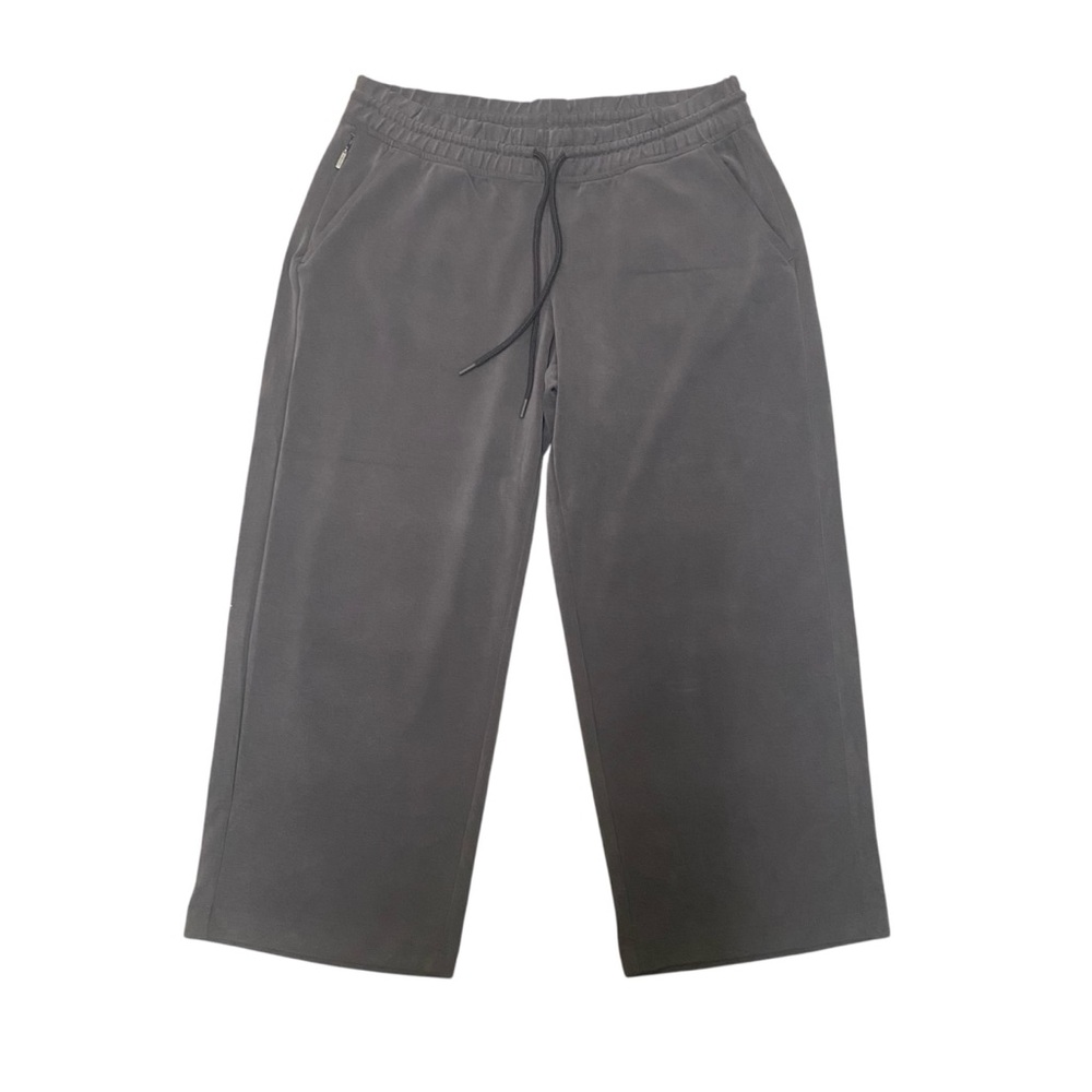Athleta Women's Dark Grey Charcoal Buttery Soft Cropped Jogger Pants Sz L